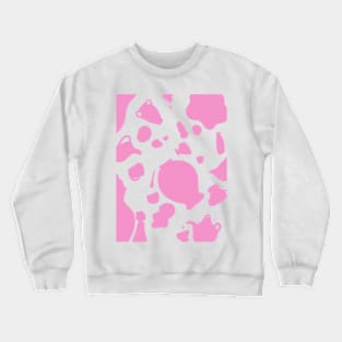 Pot Print Pink Crewneck Sweatshirt